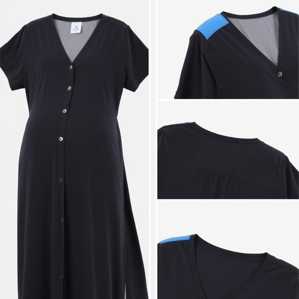 Comfortable labor and delivery gown for hospital birth