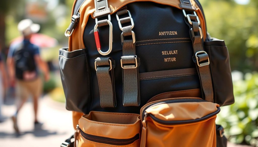 DIY customized bag with amusement park-friendly features