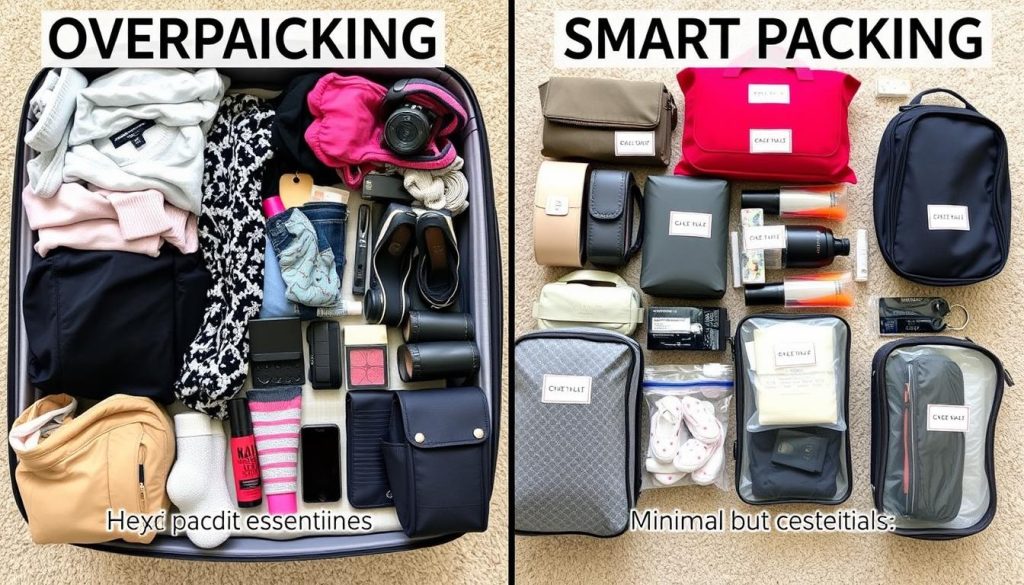 Illustration of common hospital bag packing mistakes to avoid