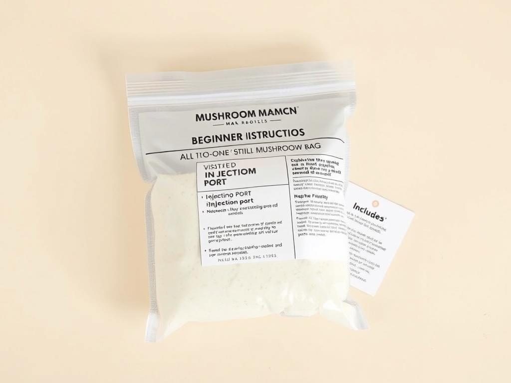 Mushroom Man LLC all in one mushroom grow bag with clear instructions for beginners Mushroom Man LLC all in one mushroom grow bag with clear instructions for beginners