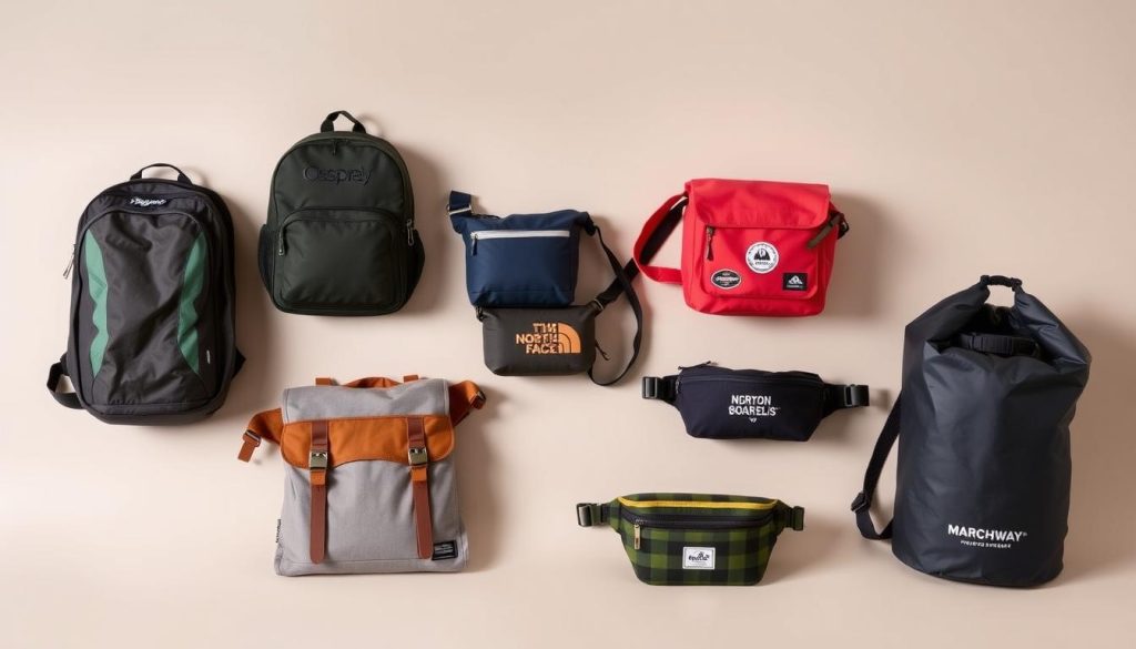 Side-by-side comparison of all seven recommended theme park bags showing size differences Side-by-side comparison of all seven recommended theme park bags showing size differences