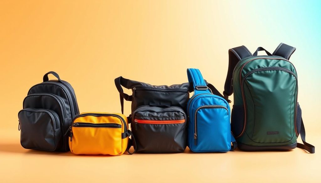 The top 5 recommended bags for amusement park visits displayed together