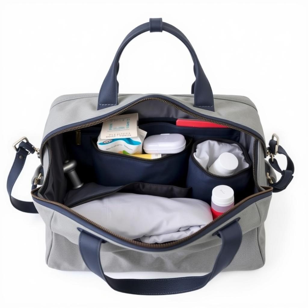 Weekender bag recommended as the best hospital bag for mom